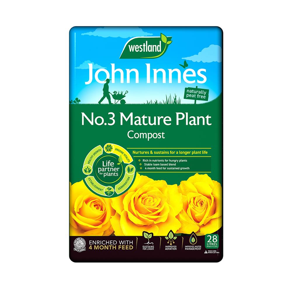 John Innes Peat Free No 3 Mature Plant Compost  28L