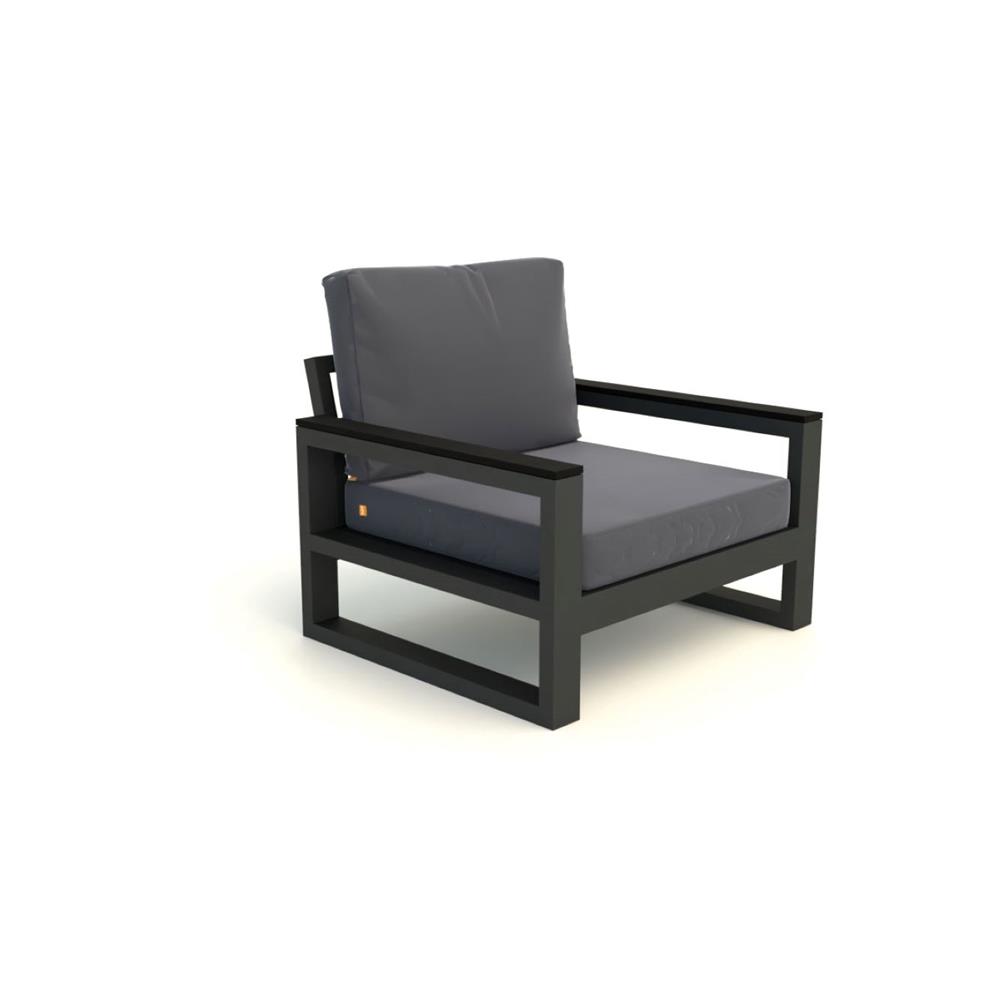 木扶手椅——Lava-Carbon Soltex