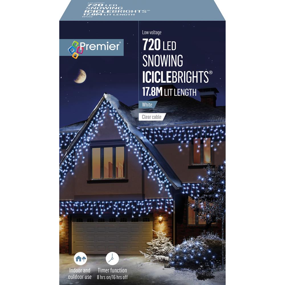 720 Led Snowing Icicles Timer