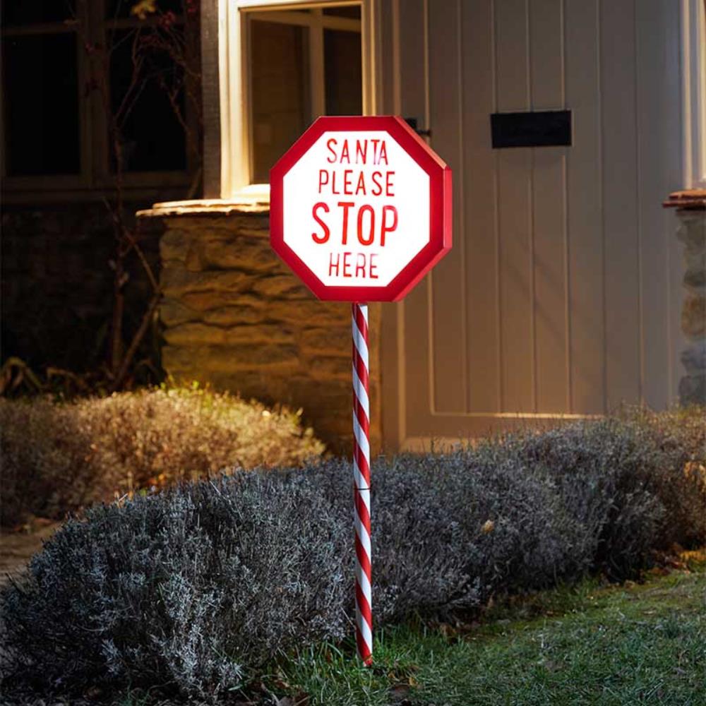 Santa Stop Here - Large