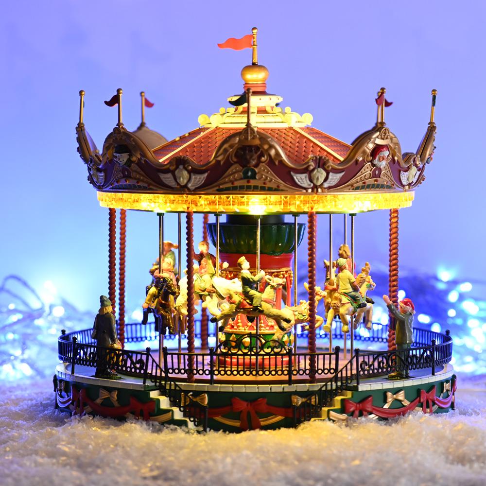 Christmas Lemax Village: Santa Carousel