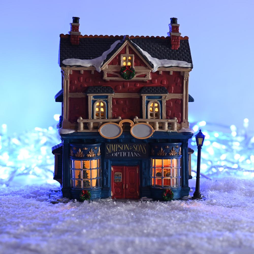 Christmas Lemax Village: Simpson & Sons Opticians