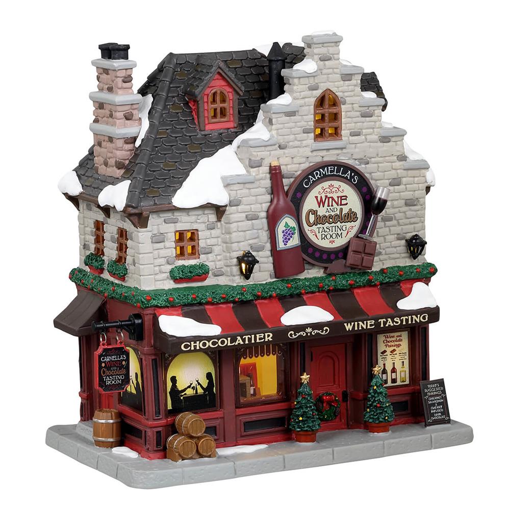 Lemax Christmas Village: Carmella's Wine & Chocolate Tasting Room