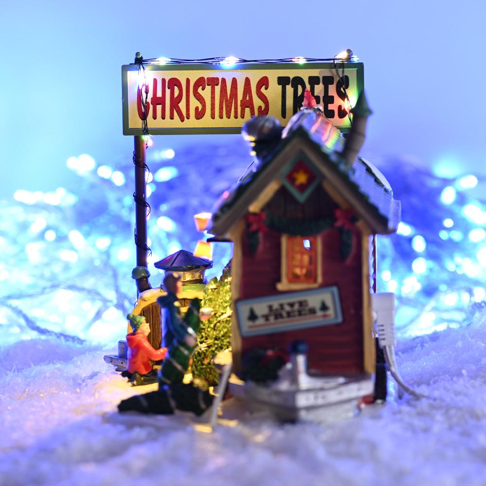 Lemax Christmas Village: Tiny House Tree Lot