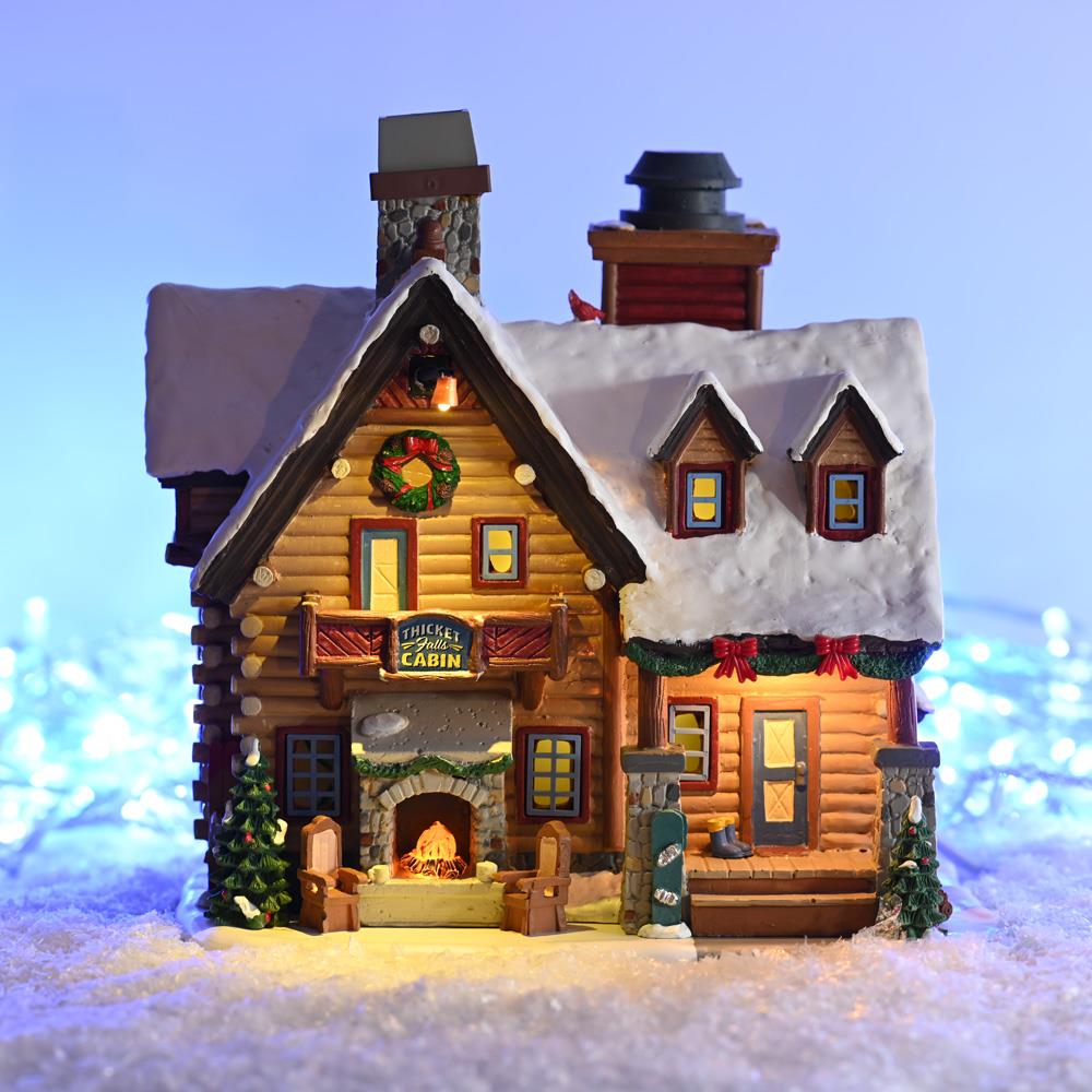 Lemax Christmas Village: Thicket Falls Cabin 