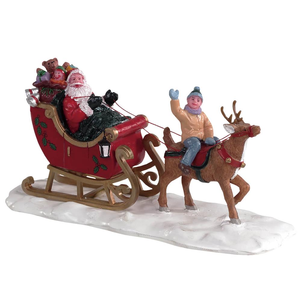 Model Christmas Village: Santa's Sleigh