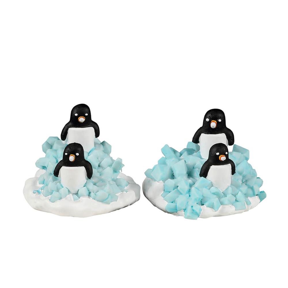 Christmas Village People: Candy Penguin Colony, Set Of 2