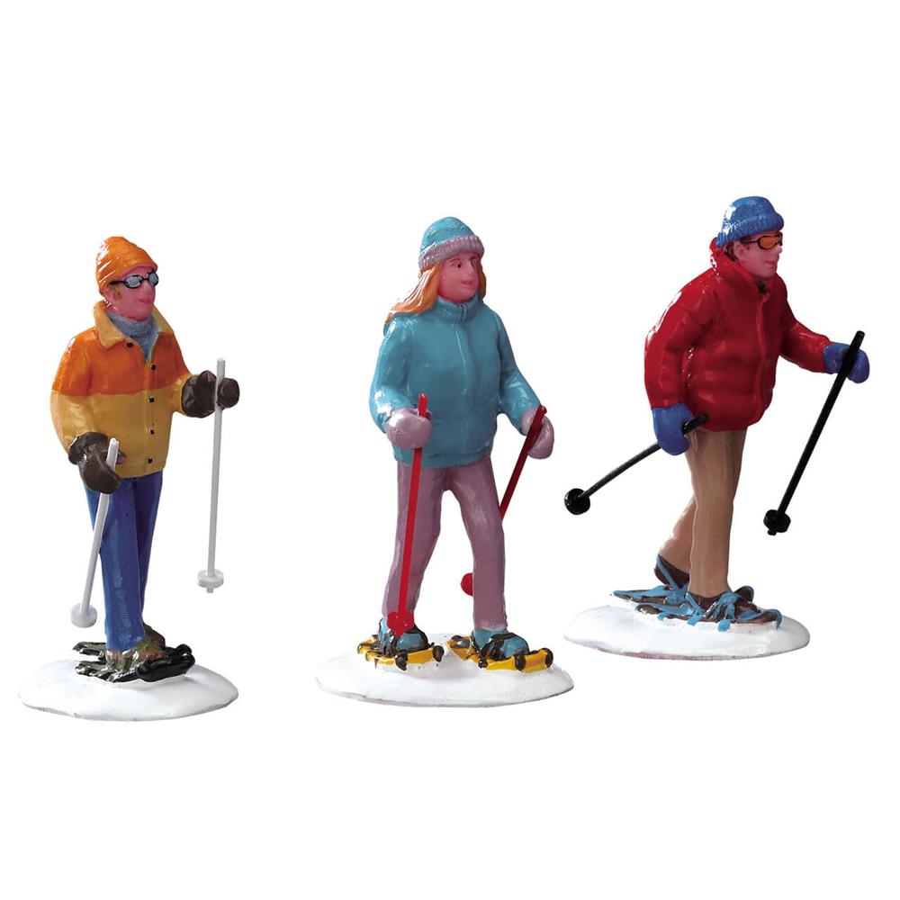 Christmas Village People: Snowshoe Walkers, Set Of 3