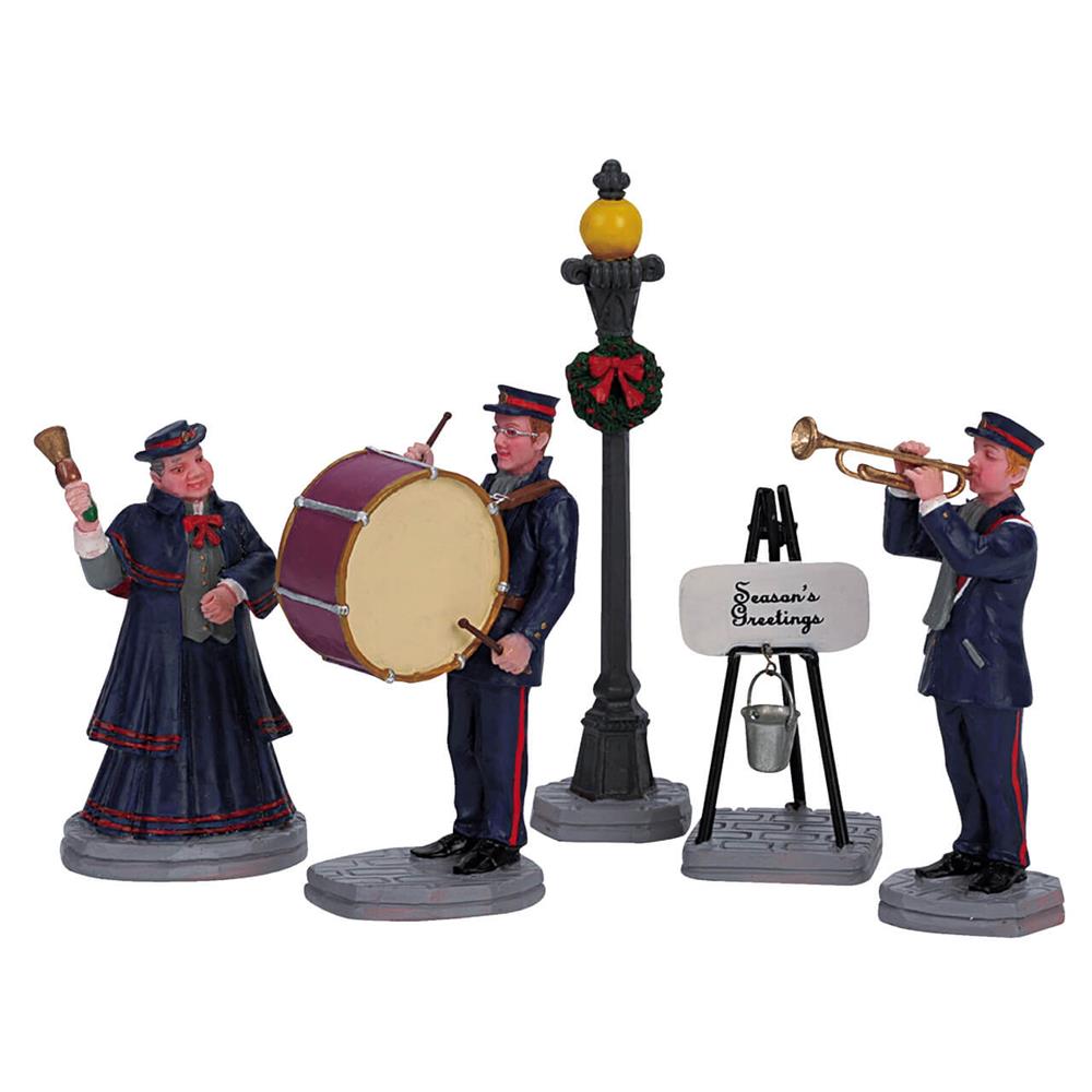 Christmas Village People: Christmas Band, Set Of 5