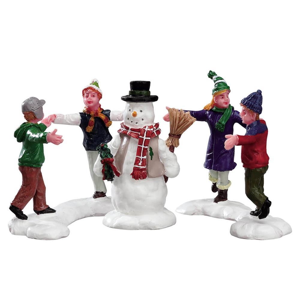 Christmas Village People: Ring Around The Snowman, Set Of 3