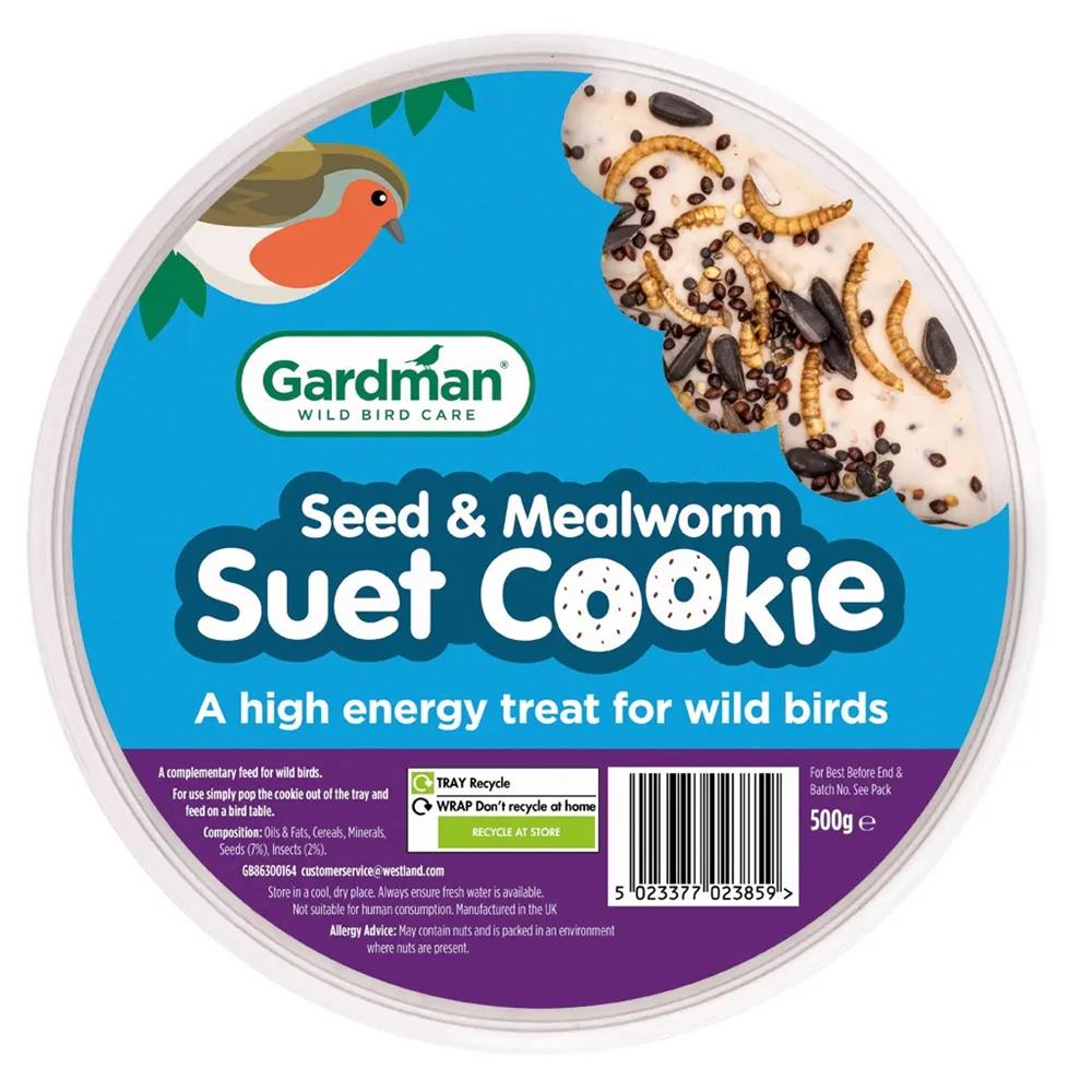 Gardman Seed & Mealworm Suet Cookie