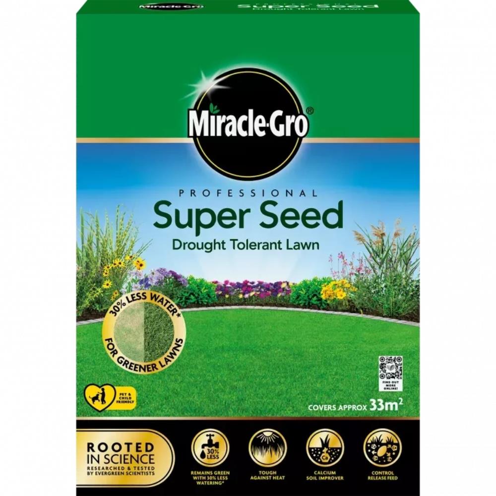 Miracle-Gro Super Seed Drought Tolerant Lawn 33m²