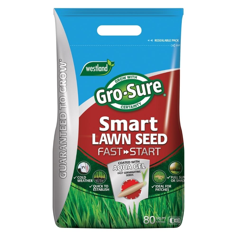 Gro-Sure Fast Start Smart Lawn Seed 80m²