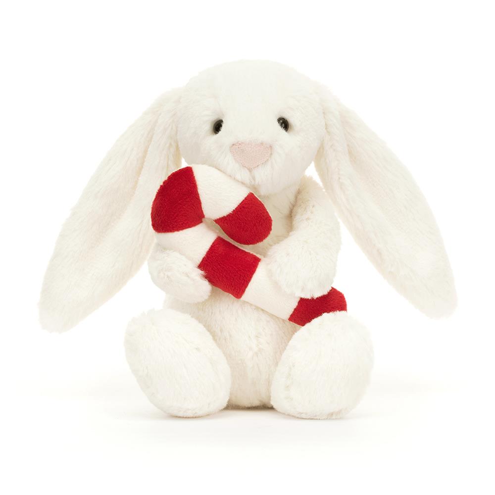 Bashful Bunny With Candy Cane Loveable