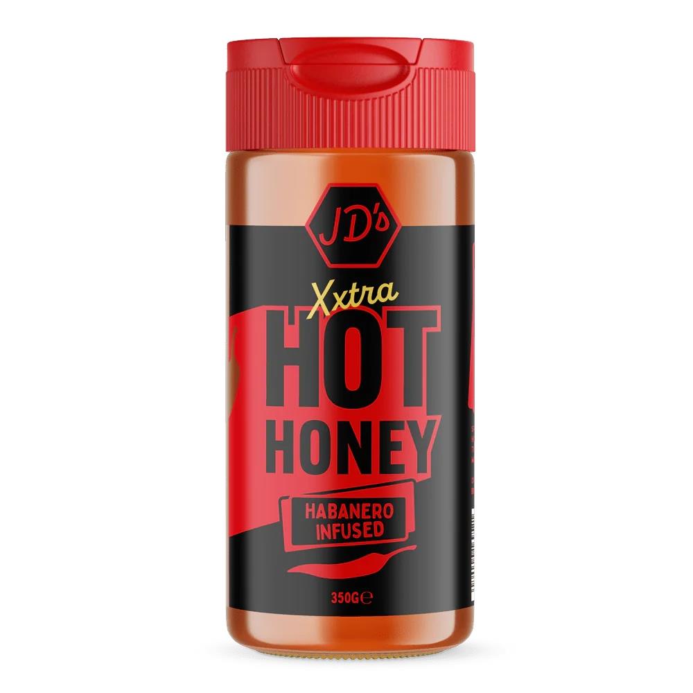 JD’s XXTRA Hot Honey 350g – Extra Spicy Chilli-Infused Honey
