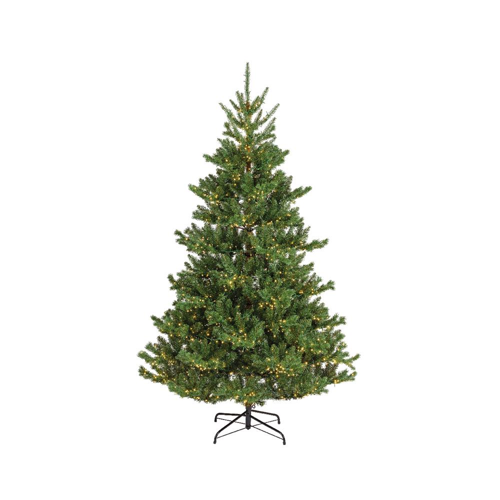 Green/Warm White Alba Fir Led 7ft Artificial Christmas Tree