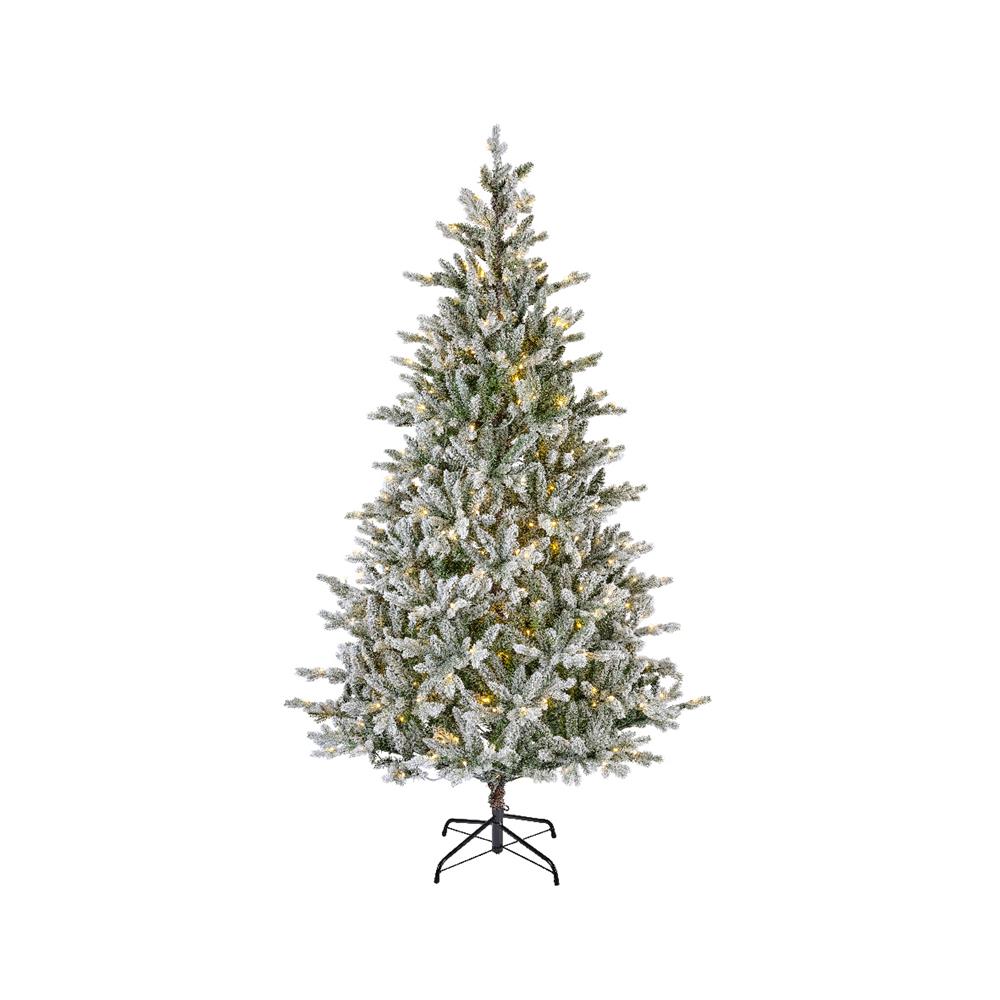 Allison Pine Snowy 7ft Pre-Lit Artificial Christmas Tree