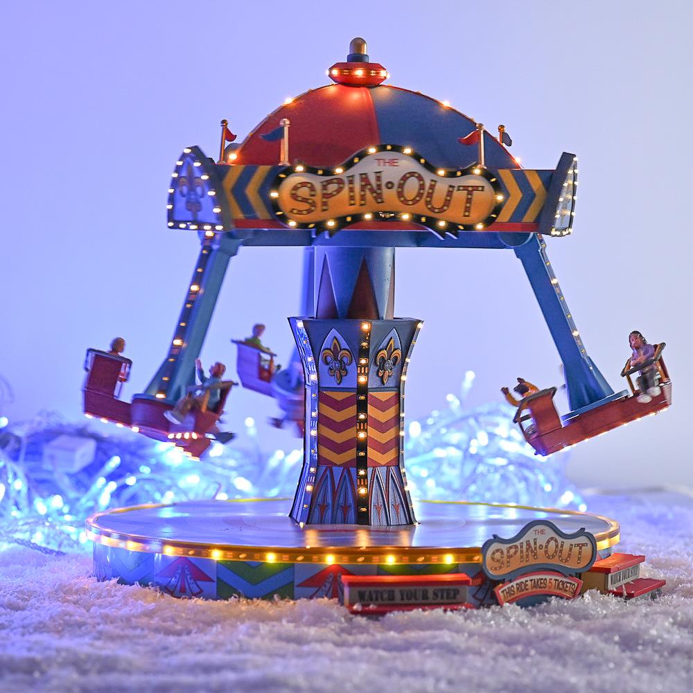 Lemax store Brand New The Spinning Snowflake Ride