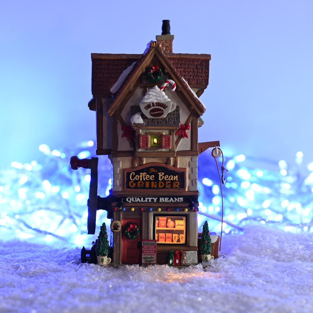 Christmas Lemax Village: The Coffee Bean Grinder