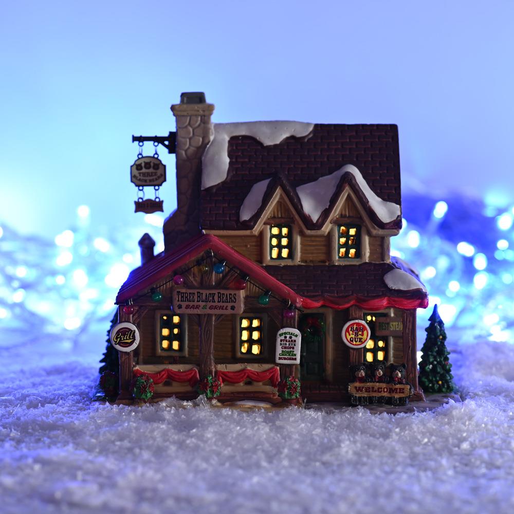 Christmas Village Lemax: Three Black Bears Bar & Grill