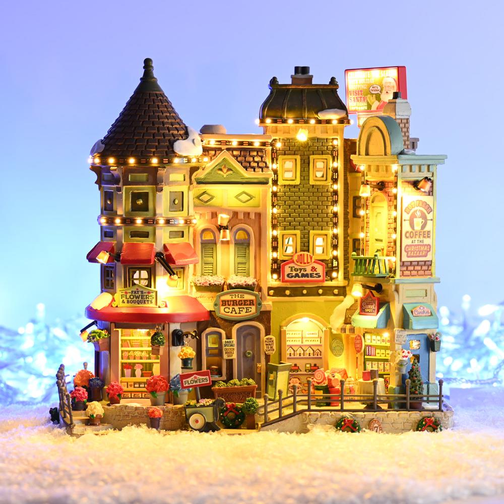 Model Christmas Villages: Jingle Bell Bazaar, B/O (4.5V)