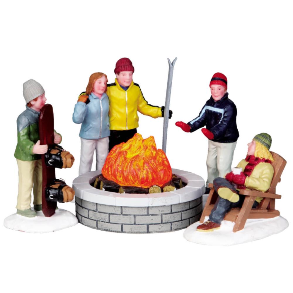 Lemax Christmas Village: Fire Pit, Set Of 5, B/O (4.5V)