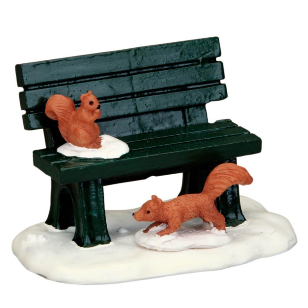 Lemax Christmas Village: Park Bench In Winter