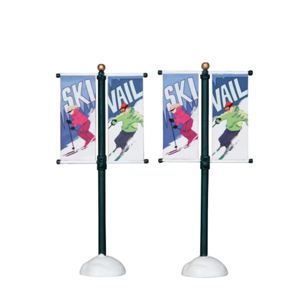 Lemax Christmas Village: Street Pole Banner, Set Of 2