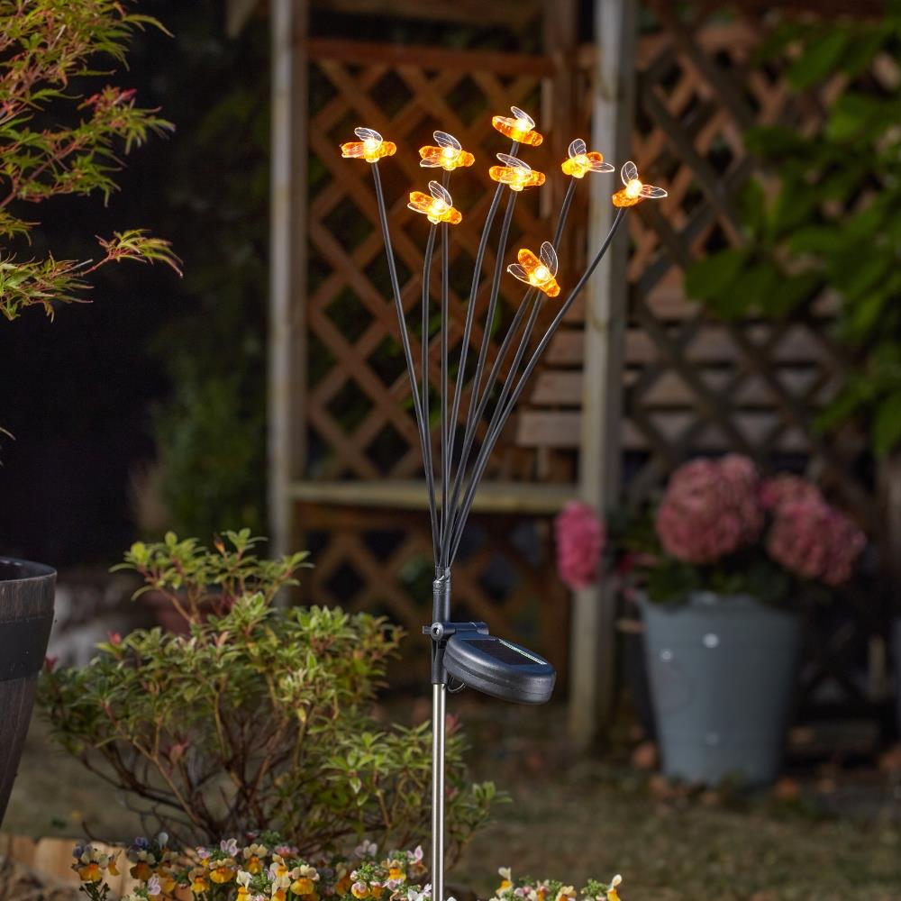 8-Stem BeeLights Solar Stake Light