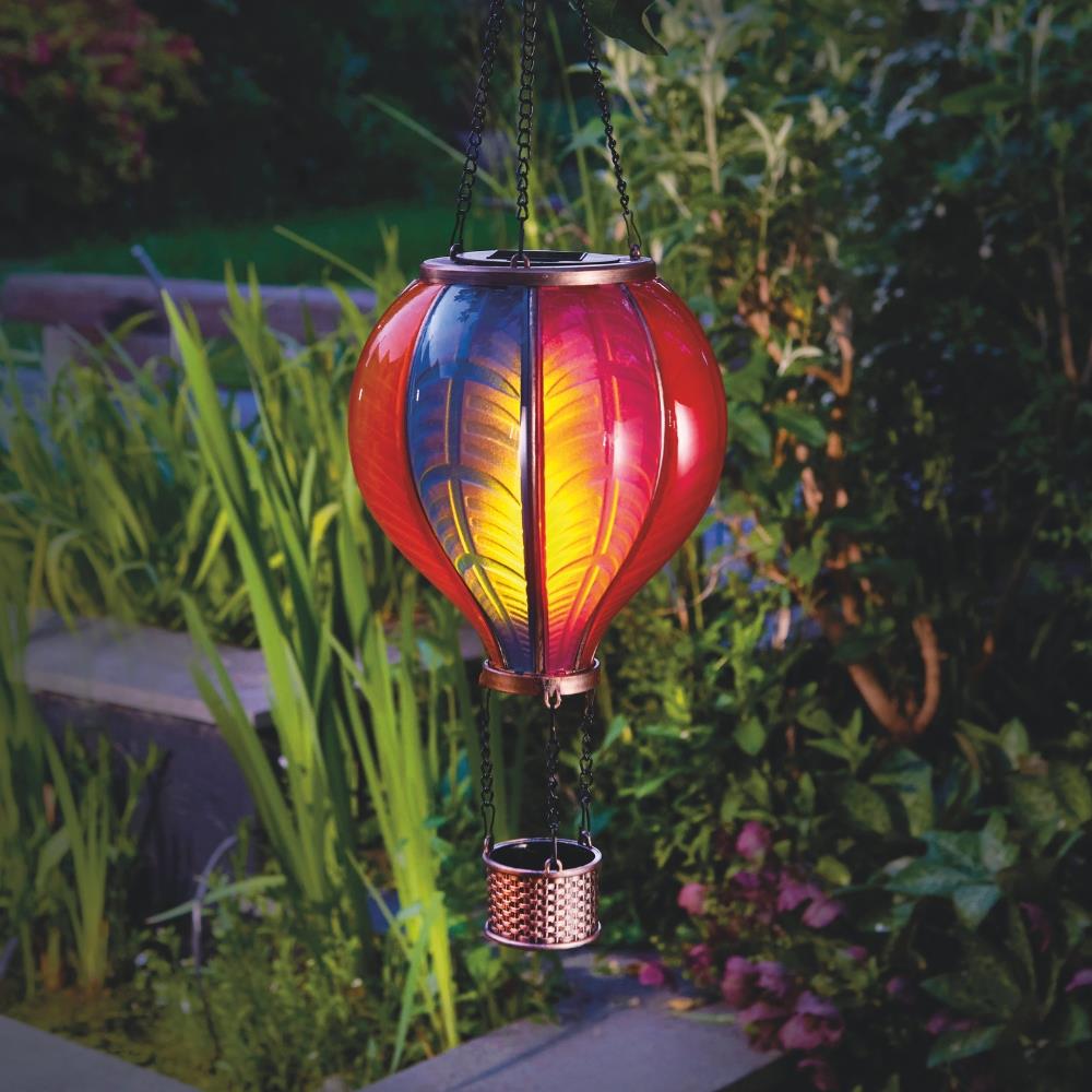 Rainbow Solar Flaming Balloon Light XL