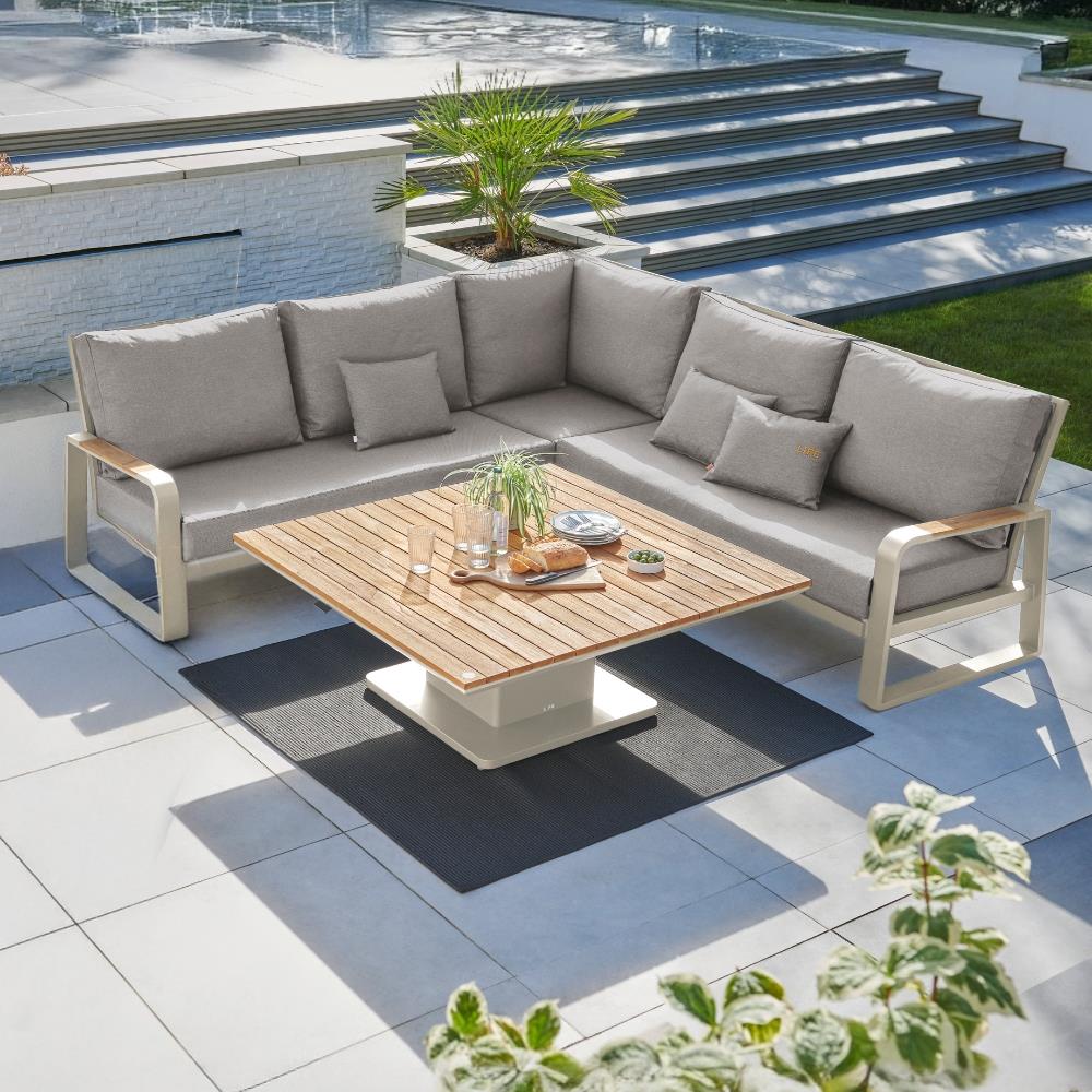 Montana Premium Large Corner Sofa Set Beige Soltex